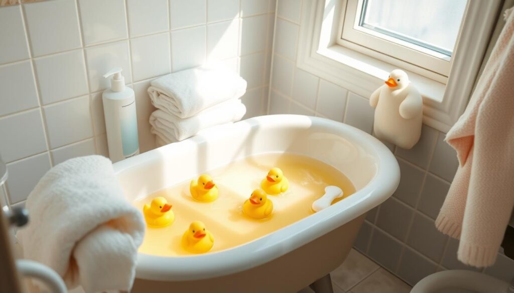 baby bath time